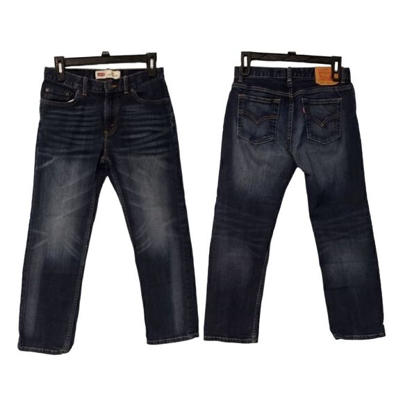 Levi's 541 Athletic Fit Jeans W27x L27 Dark Acid Wash Navy Blue - Picture 1 of 11